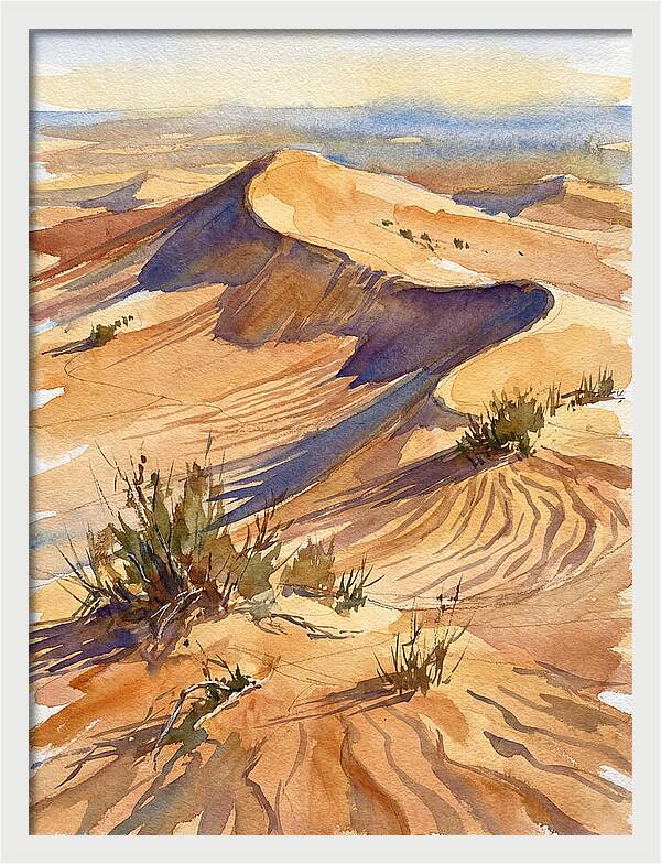 Sand Dunes At Dusk