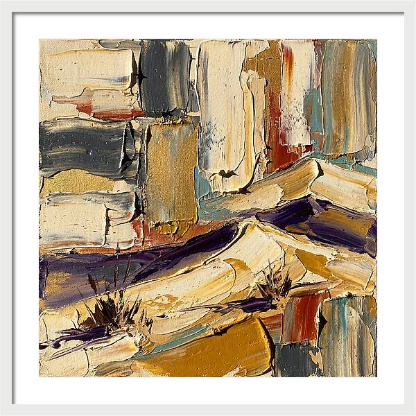 Sand Dunes In Palette Knife Style