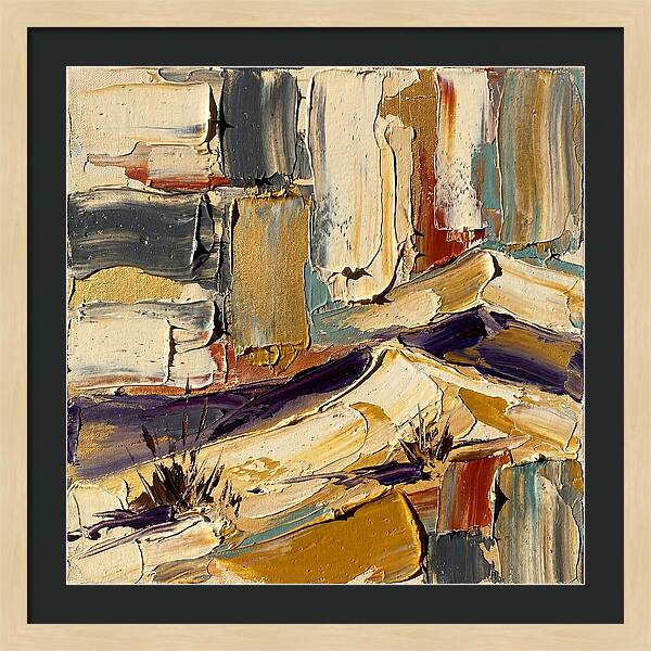 Sand Dunes In Palette Knife Style