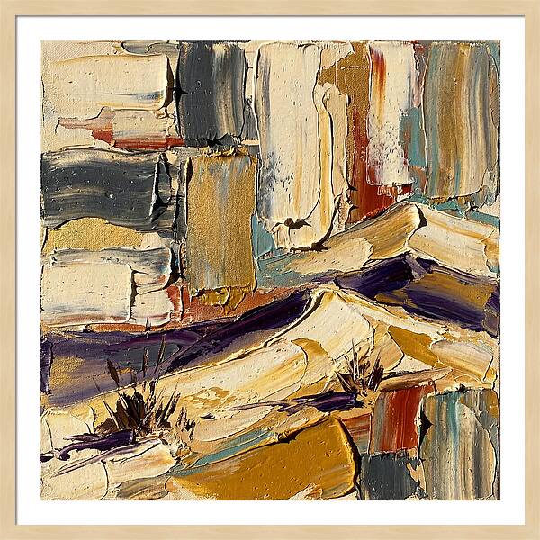 Sand Dunes In Palette Knife Style