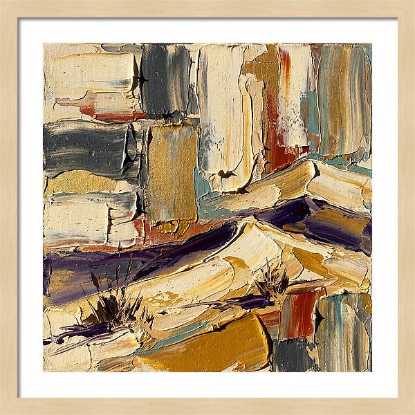 Sand Dunes In Palette Knife Style