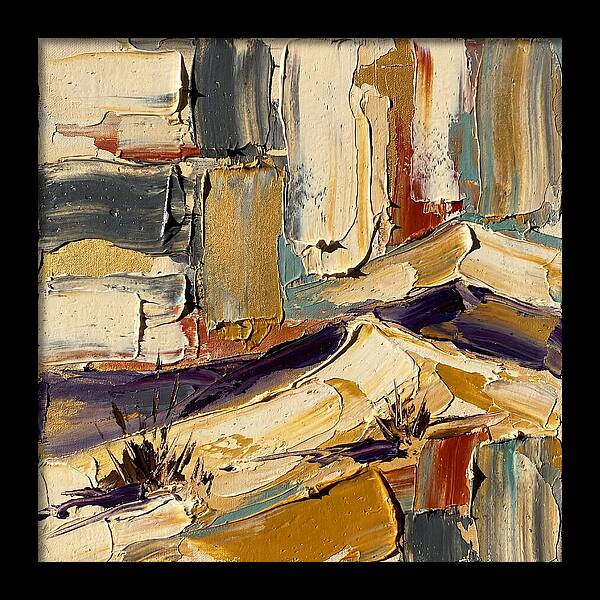 Sand Dunes In Palette Knife Style