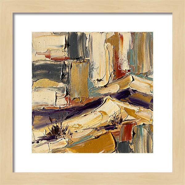 Sand Dunes In Palette Knife Style