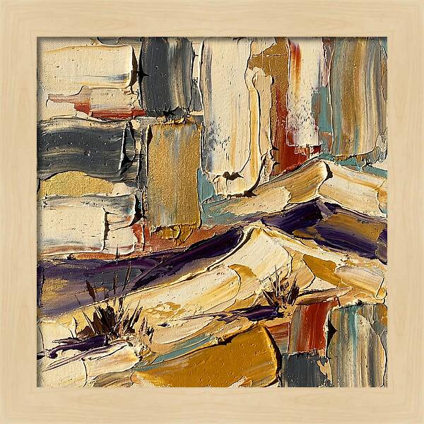 Sand Dunes In Palette Knife Style