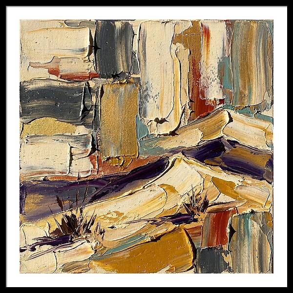 Sand Dunes In Palette Knife Style