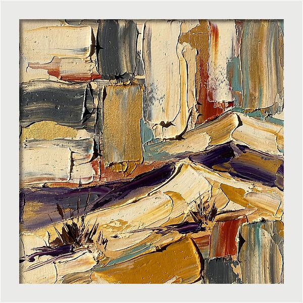 Sand Dunes In Palette Knife Style