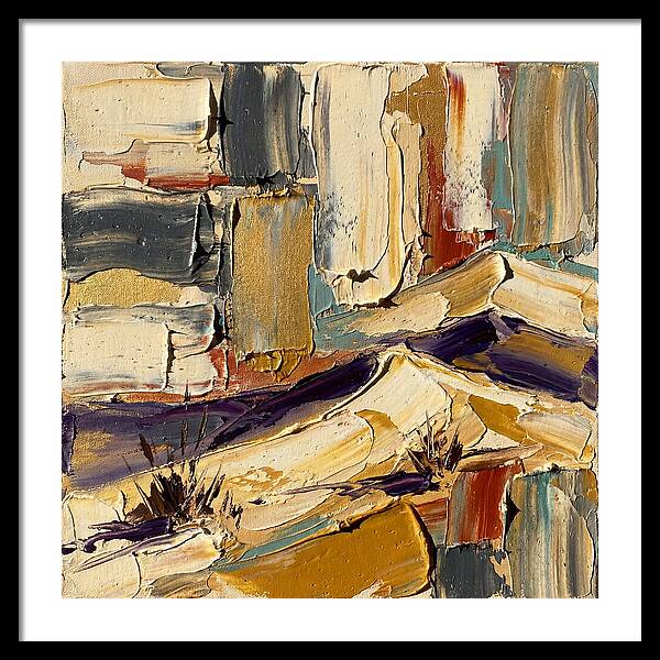 Sand Dunes In Palette Knife Style