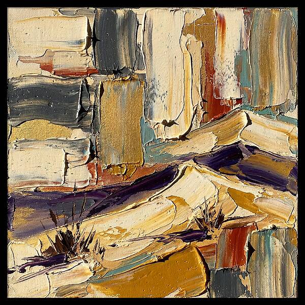 Sand Dunes In Palette Knife Style