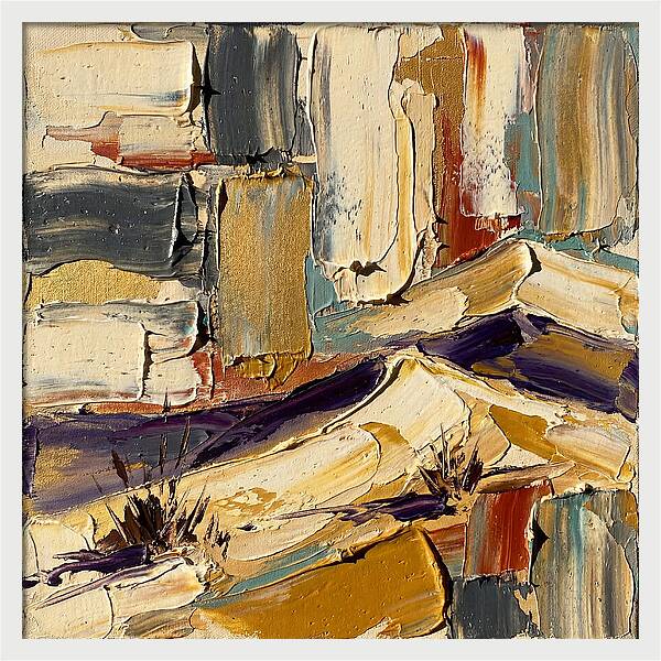 Sand Dunes In Palette Knife Style