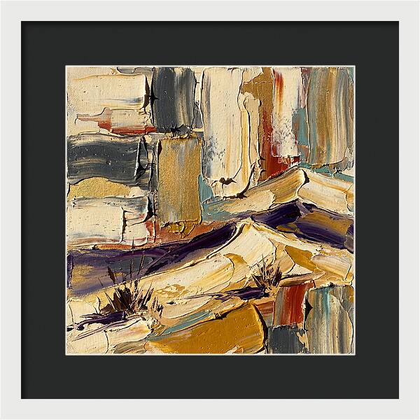 Sand Dunes In Palette Knife Style