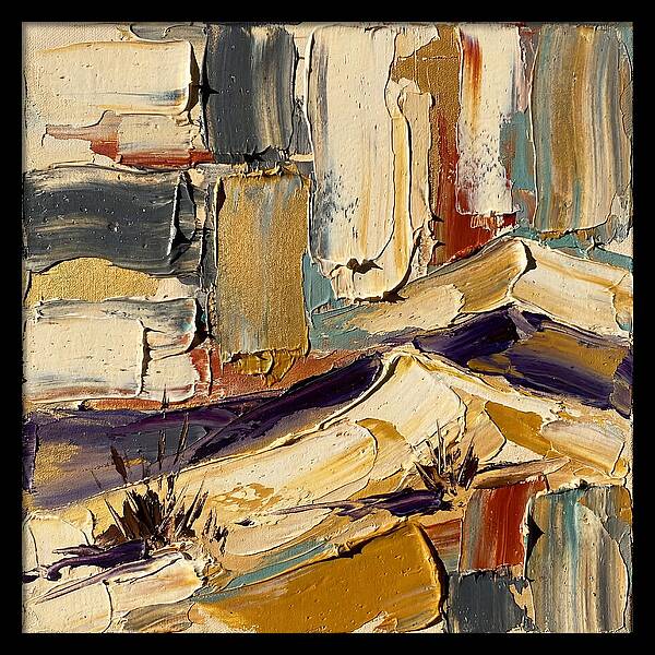Sand Dunes In Palette Knife Style