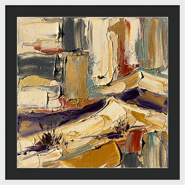 Sand Dunes In Palette Knife Style