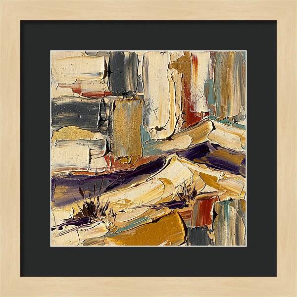 Sand Dunes In Palette Knife Style