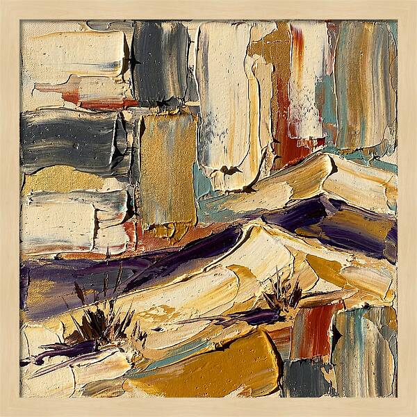 Sand Dunes In Palette Knife Style