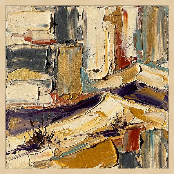 Sand Dunes In Palette Knife Style