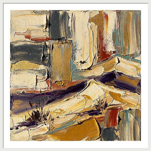 Sand Dunes In Palette Knife Style