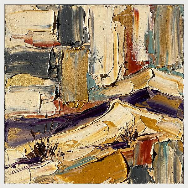 Sand Dunes In Palette Knife Style