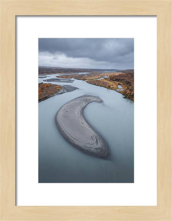 Sand Island In Braided River