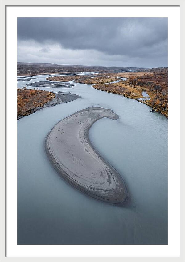 Sand Island In Braided River