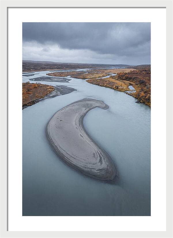 Sand Island In Braided River