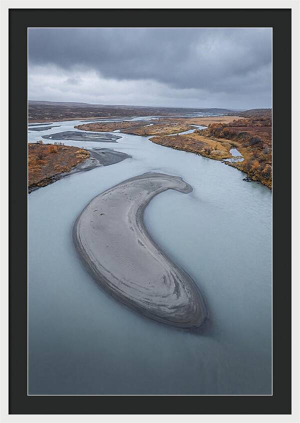 Sand Island In Braided River