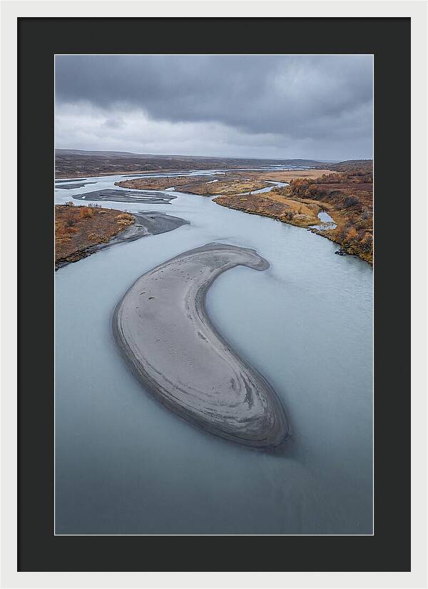 Sand Island In Braided River