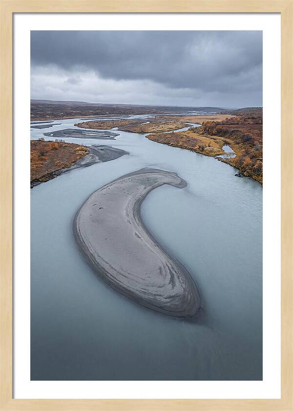 Sand Island In Braided River