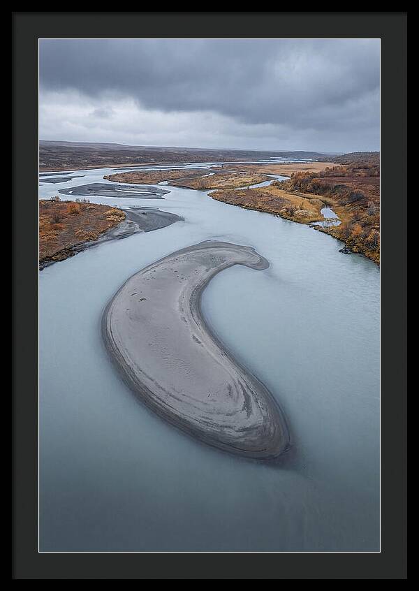 Sand Island In Braided River