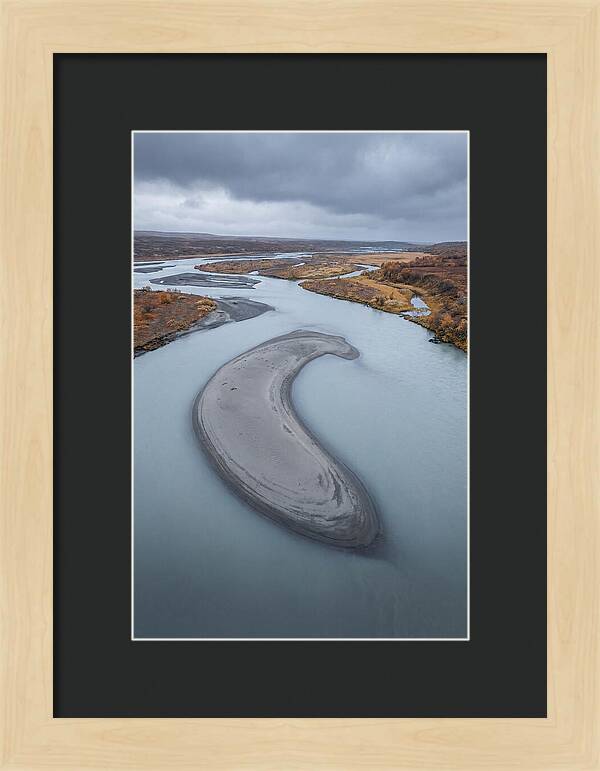 Sand Island In Braided River
