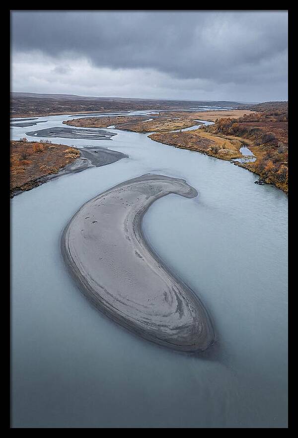 Sand Island In Braided River
