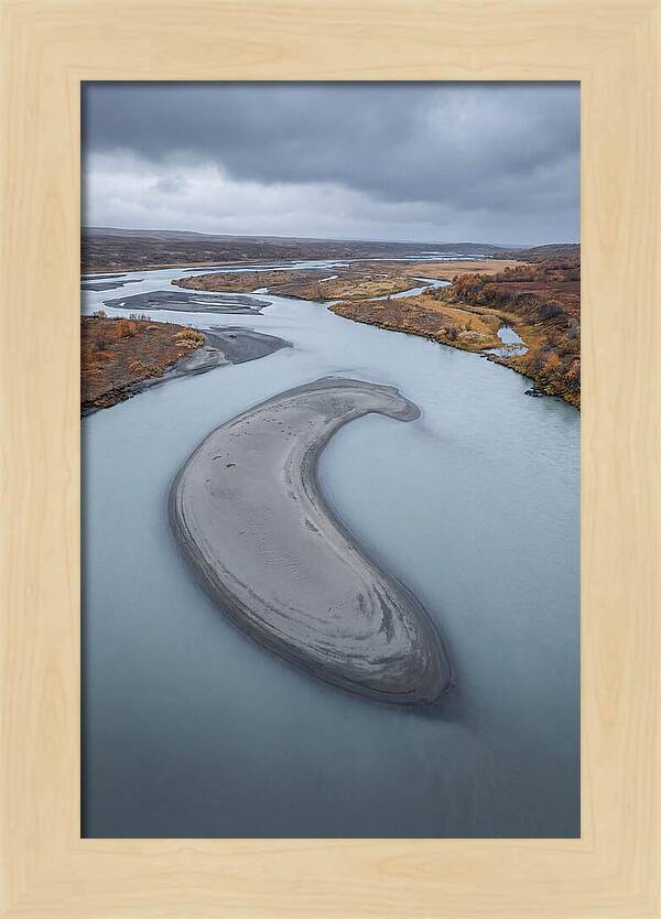 Sand Island In Braided River