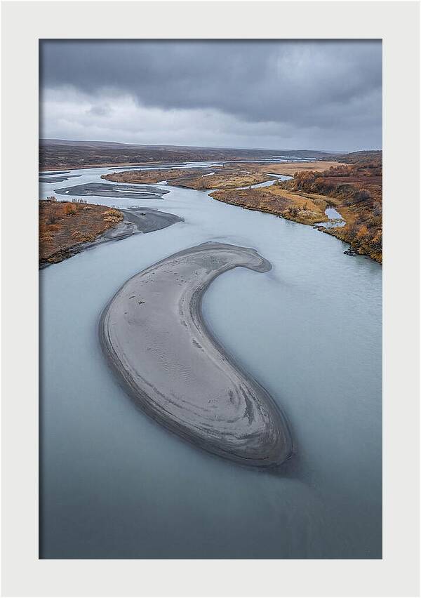 Sand Island In Braided River