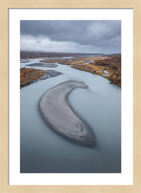 Sand Island In Braided River