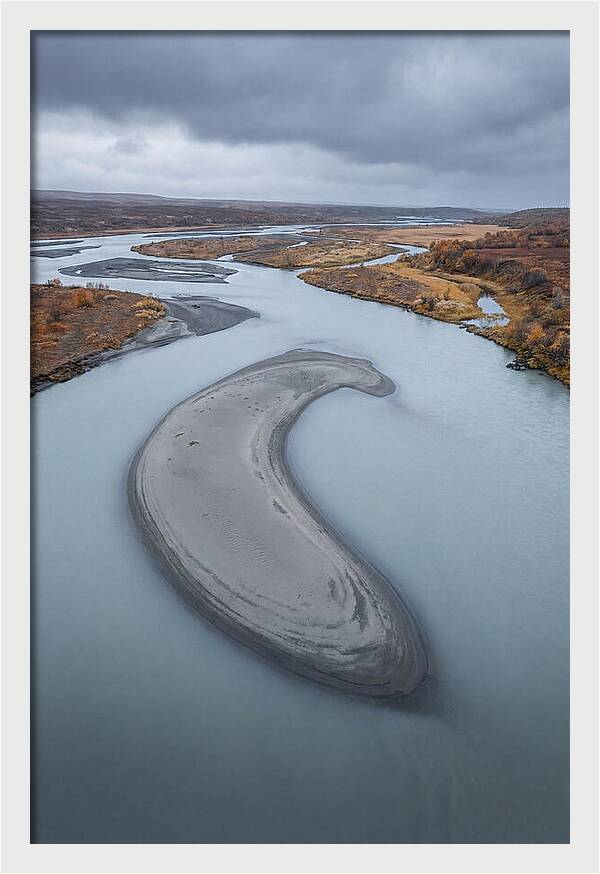 Sand Island In Braided River