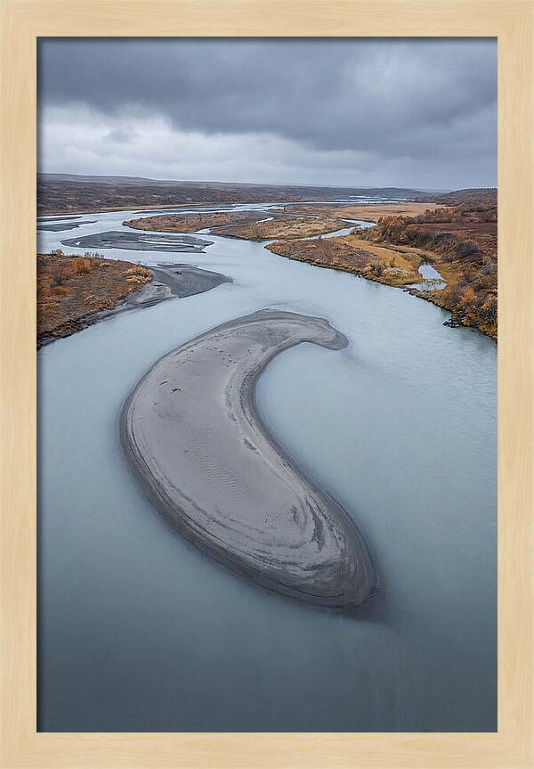 Sand Island In Braided River
