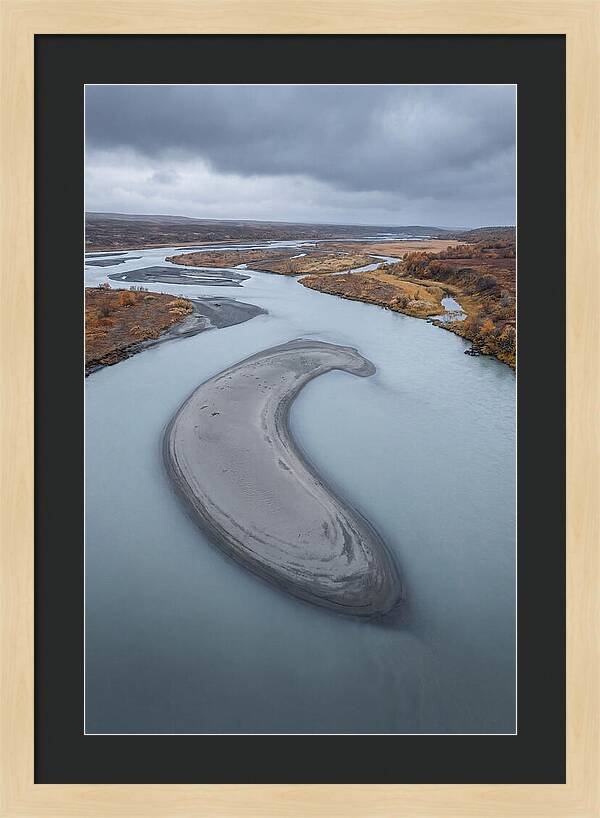 Sand Island In Braided River
