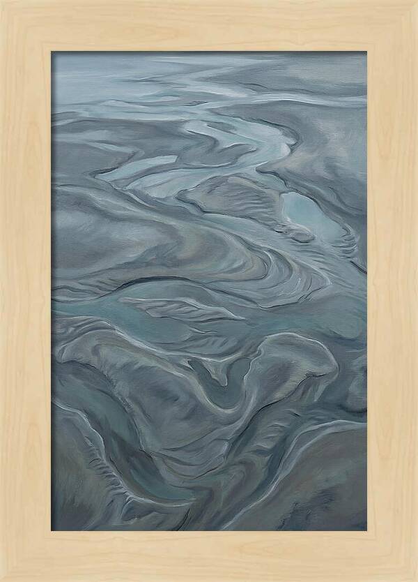 Sand Patterns Left By Retreating Tide