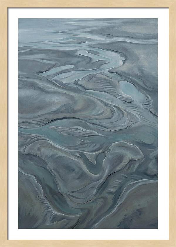 Sand Patterns Left By Retreating Tide