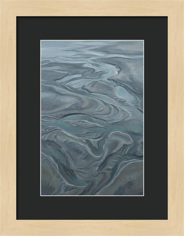 Sand Patterns Left By Retreating Tide