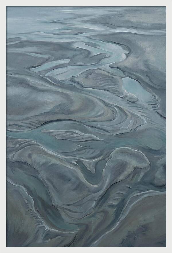 Sand Patterns Left By Retreating Tide