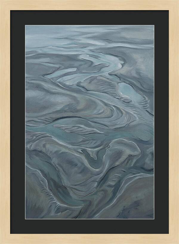 Sand Patterns Left By Retreating Tide