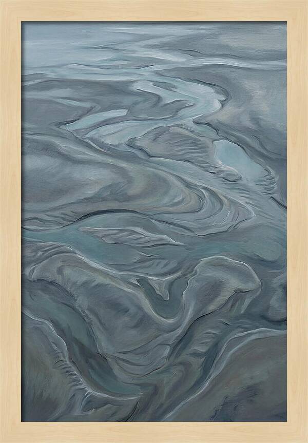 Sand Patterns Left By Retreating Tide