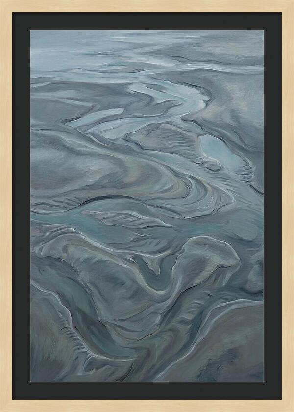 Sand Patterns Left By Retreating Tide