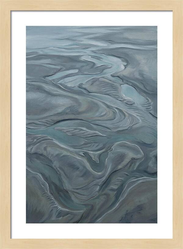 Sand Patterns Left By Retreating Tide