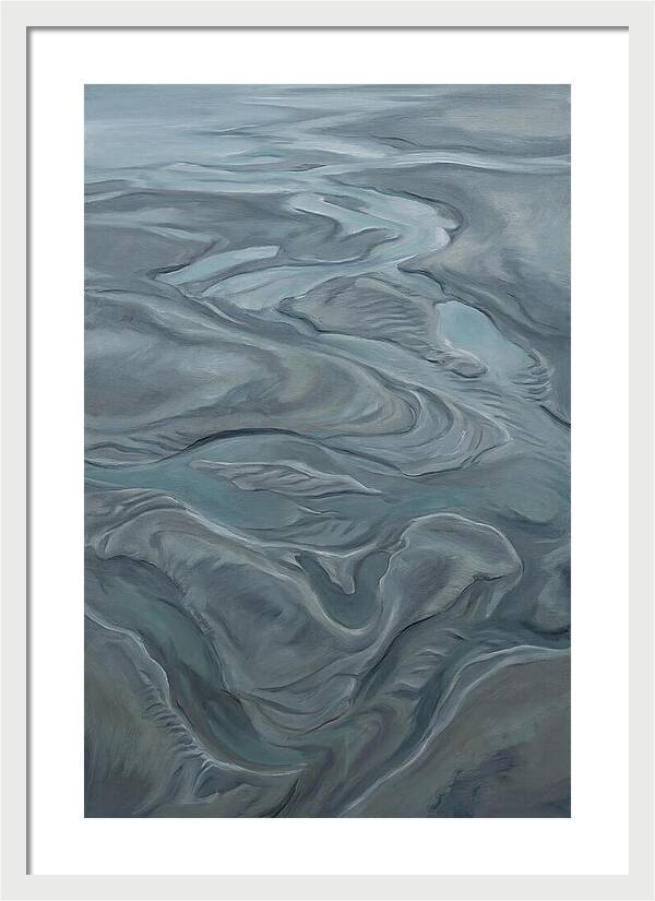 Sand Patterns Left By Retreating Tide