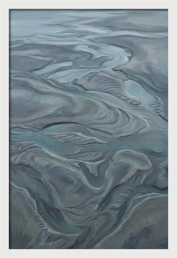 Sand Patterns Left By Retreating Tide