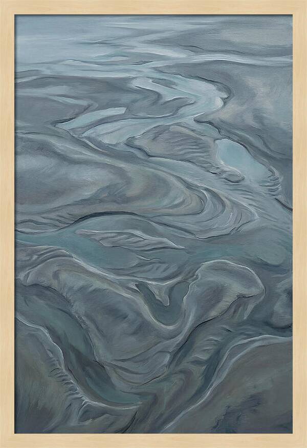 Sand Patterns Left By Retreating Tide