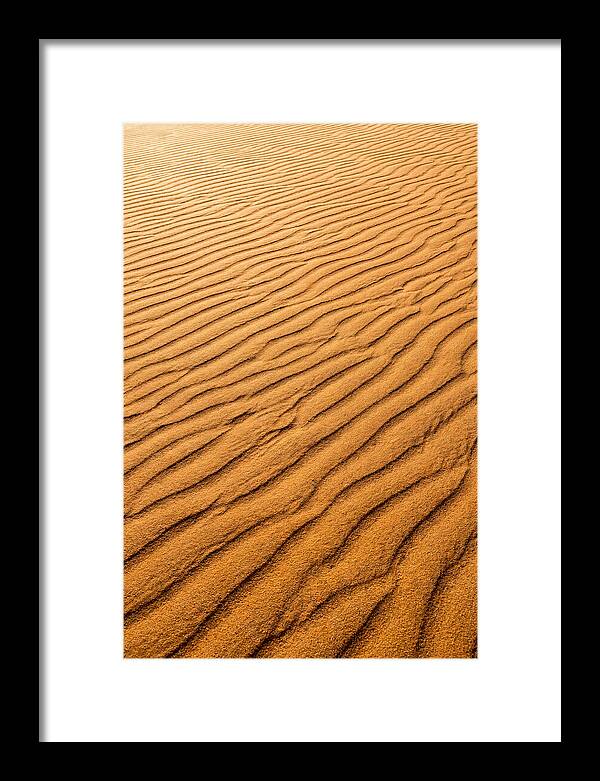 Sand Ripple Patterns In Golden Tones