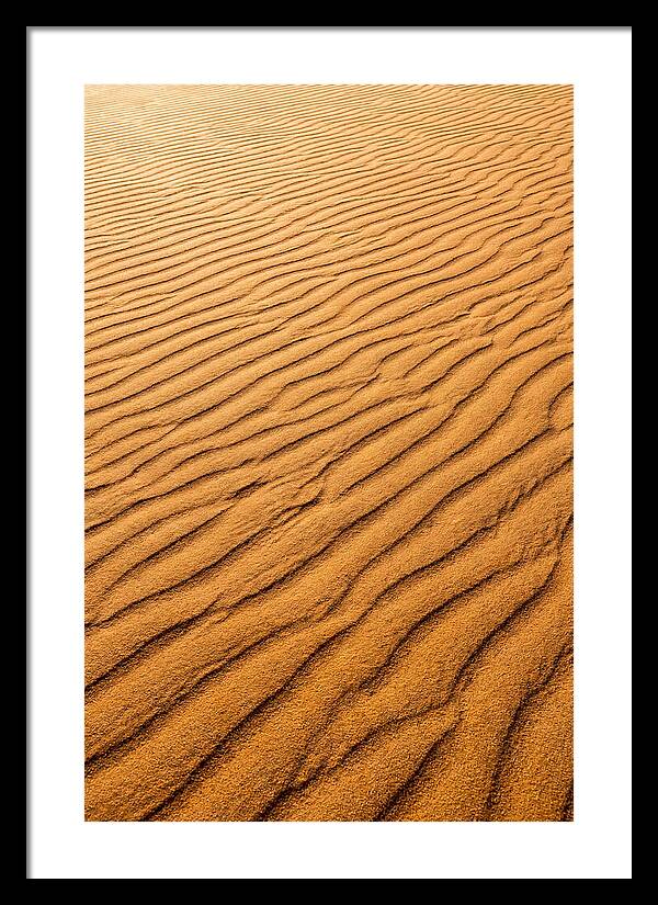 Sand Ripple Patterns In Golden Tones