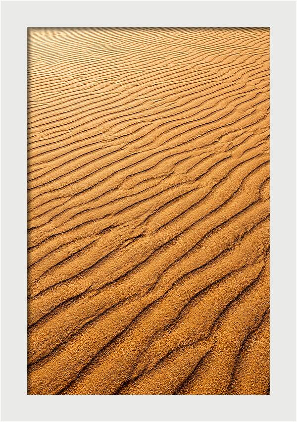 Sand Ripple Patterns In Golden Tones